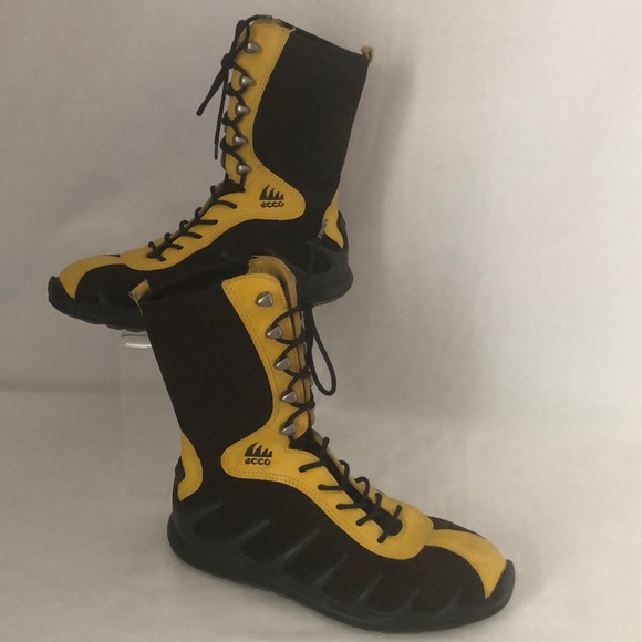 ecco boots yellow
